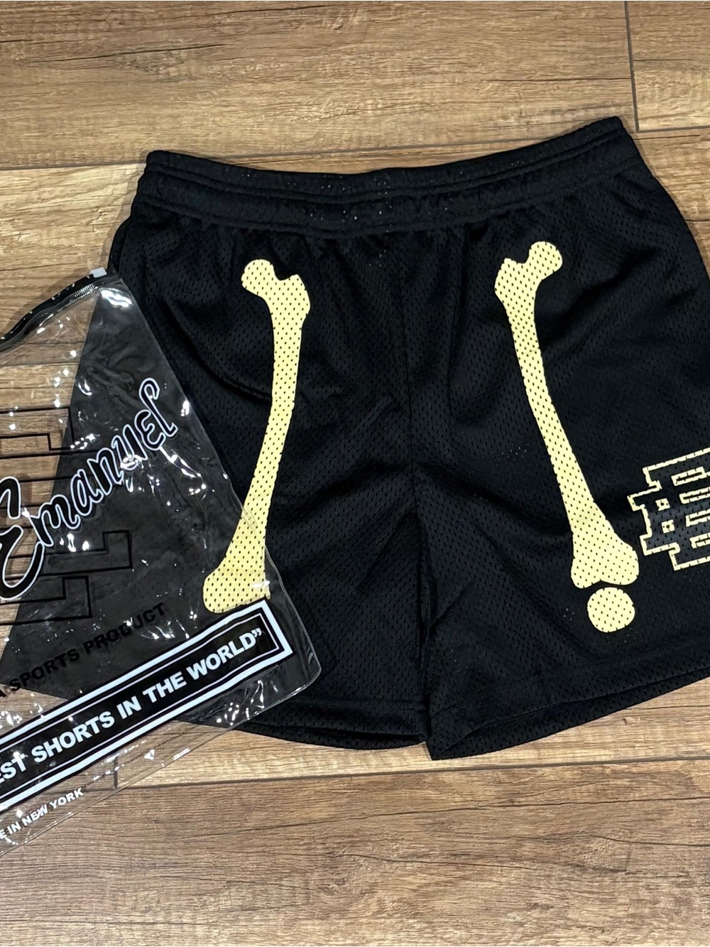 Eric Emanuel EE Black Bone Shorts Men’s Medium